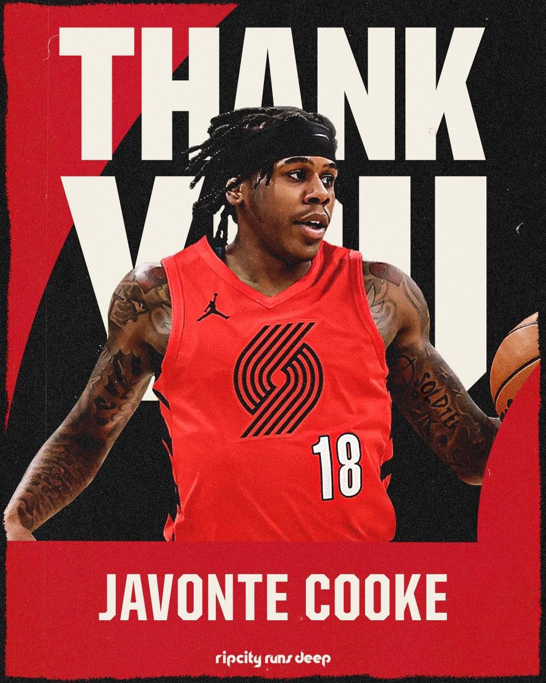 星空体育-官方：开拓者裁掉贾冯特-库克；球员投篮命中率仅22%